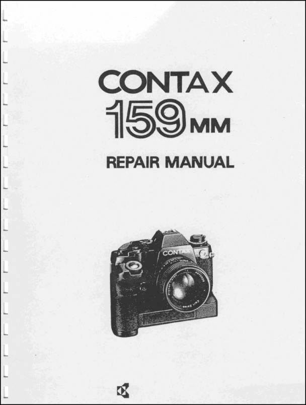 Product Details Contax 159MM Repair Manual Contax (Kyocera