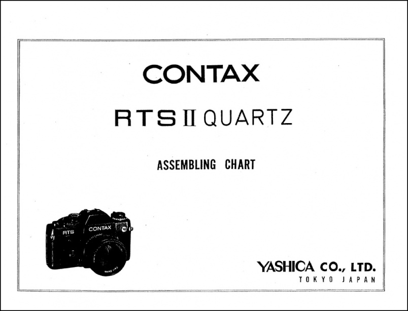 Contax RTS II Assembly Chart