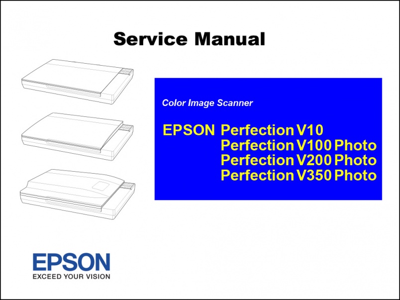 Epson Perfection V10/V100/V200/V350 Service Manual