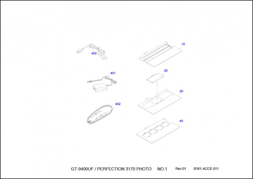 Epson Perfection 3170 Exploded Diagram
