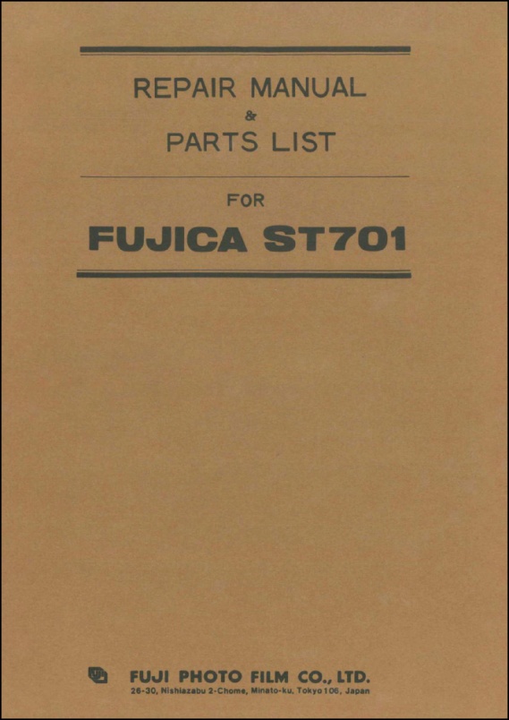Fujica ST-701 Repair Manual
