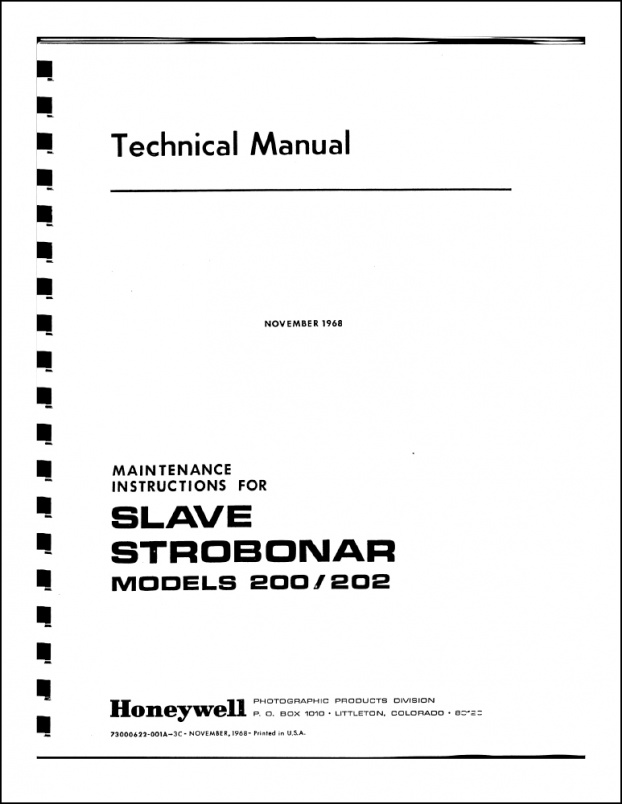 Honeywell Slave Strobonar Repair Manual