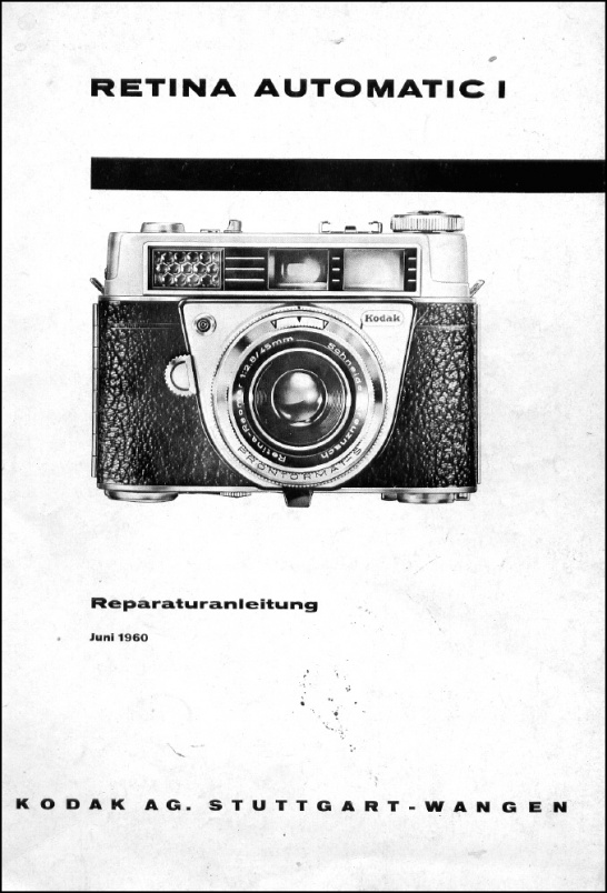 Kodak Retina Automatic I Repair Manual
