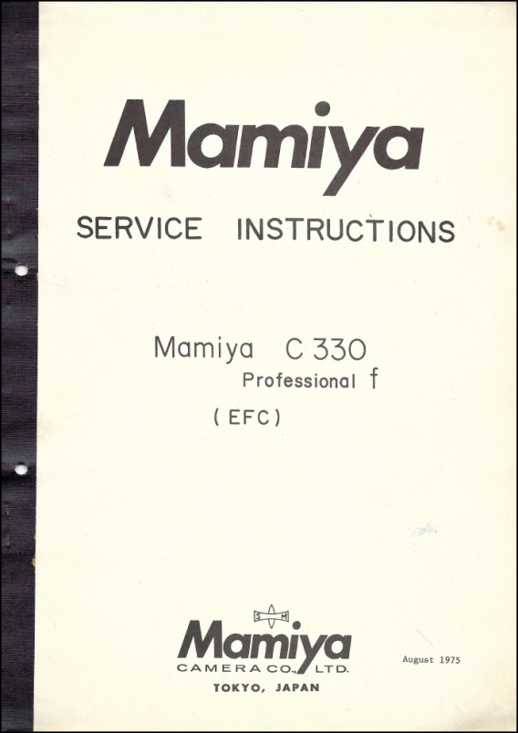 Mamiya C330F Service Manual