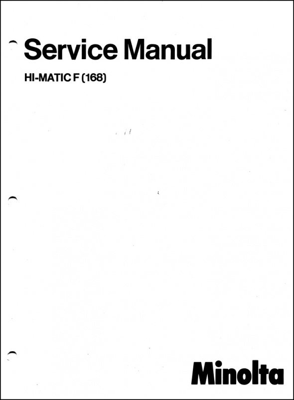 Minolta Hi-Matic F Service Manual
