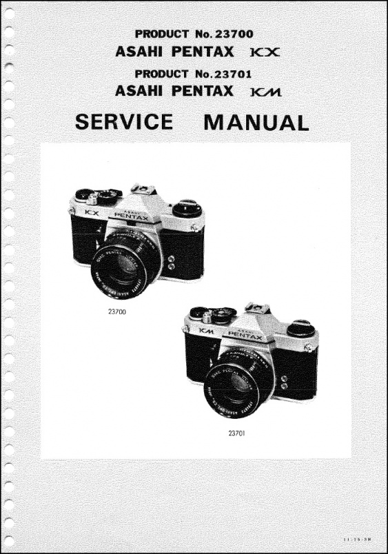 Pentax KM and KX Service Manual