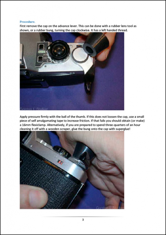 Pentax ME Super Disassembly Tutorial