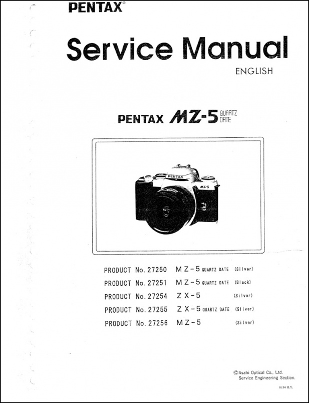 Pentax MZ-5 Service Manual