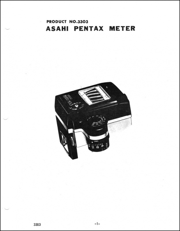 Asahi Pentax Meter Parts Diagrams