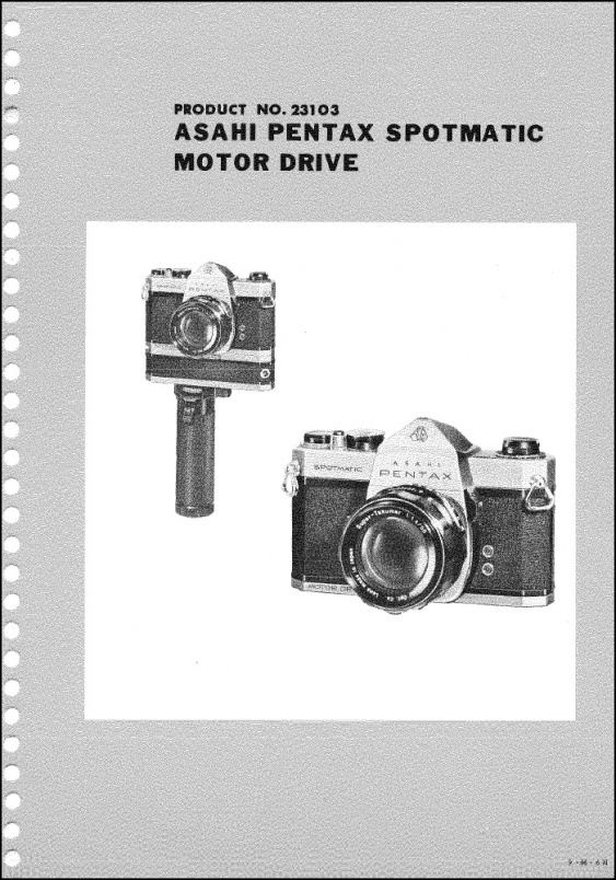 Product Details | Pentax Spotmatic Motor Drive Parts Diagrams 