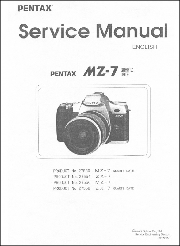 Pentax MZ-7 Service Manual