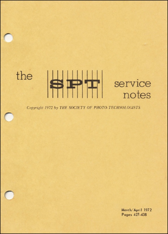 SPT Service Notes: March-April 1972