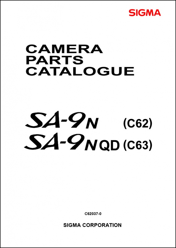 Sigma SA-9n Parts List