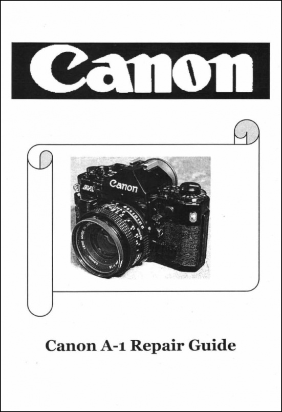Canon A-1 Service Manual