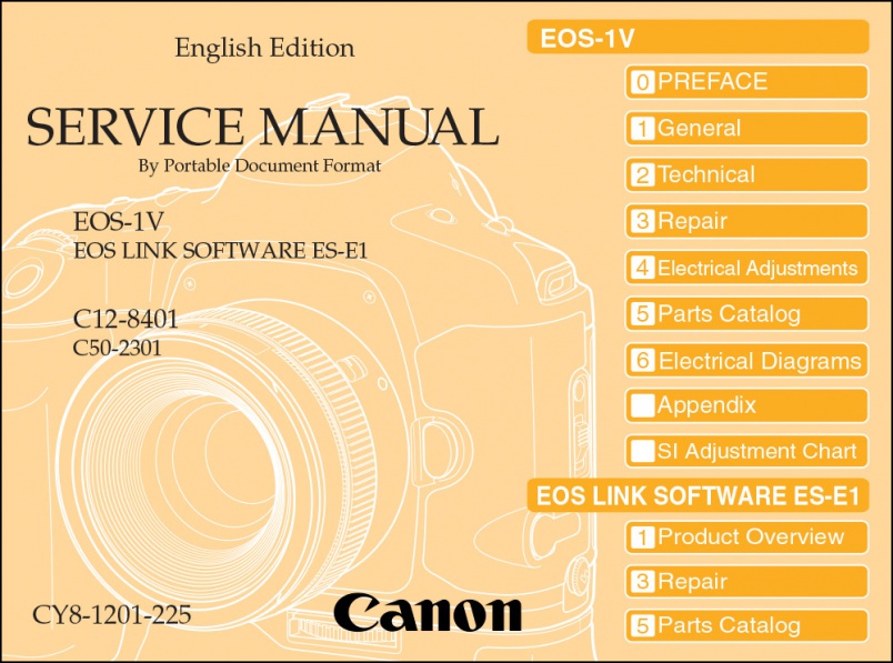 Canon EOS-1V Service Manual