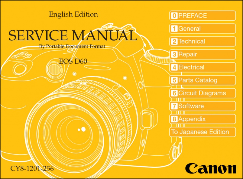 Canon EOS-D60 Service Manual