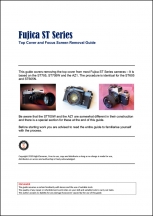 Fujica ST-Series Top Cover and Focusing Screen Removal Tutorial
