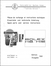 Bolex H8 and H16 Service Manual