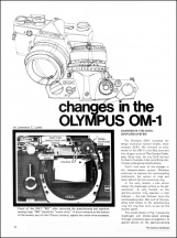 Olympus OM-1 Production Changes Article