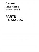 Canon Angle Finder C Parts Catalog