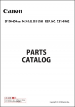 Canon EF 100-400mm f4.5-5.6L-IS II USM Parts Catalog