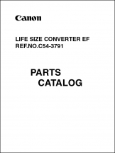 Canon Life Size Converter EF Parts Catalog