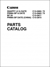 Canon Snappy LX Date Parts Catalog