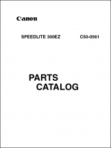 Canon 300EZ Speedlite Parts List