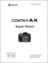 Contax AX Repair Manual