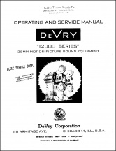 DeVry 12000 Series 35mm Theatre Projector Service Manual
