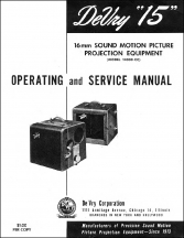 DeVry 15 Projector Service Manual
