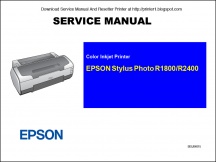 Epson Stylus Photo r1800-r2400 Service Manual