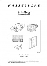 Hassleblad Accessories III Service Manual