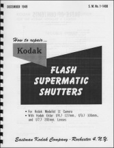 Kodak Flash Supermatic Shutter Service Manual
