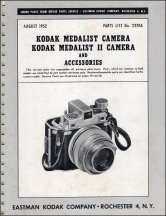 Kodak Medalist Cameras Parts List