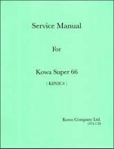 Kowa Super 66 Service Manual