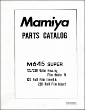 Mamiya M645 Super Film Magazines Parts List