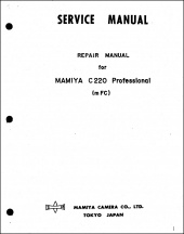 Mamiya C220 Service Manual