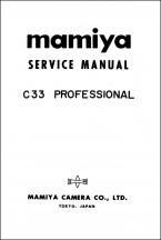Mamiya C33 Professional Service Manual