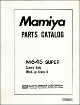 Mamiya M645 Super Parts List