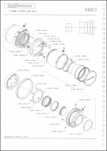 Mamiya RZ-67 250mm APO Lens Parts Diagrams