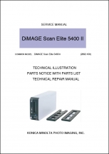 Minolta Dimage Scan Elite 5400 II Service Manual
