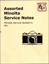 Minolta Service Bulletins