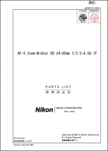 Nikon AF-S Nikkor 24-85mm f3.5-4.5G IF ED Lens Parts