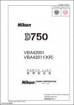 Nikon D750 Parts List