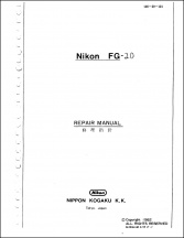 Nikon FG-20 Service Manual