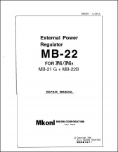 Nikon MB-22 Service Manual