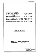 Nikon TW Zoom 85 (Zoom Touch 600) Service Manual