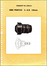 Pentax SMC Pentax 15mm f3.5 (45012) Parts List