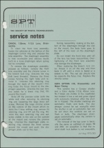 SPT Service Notes: July-August 1970